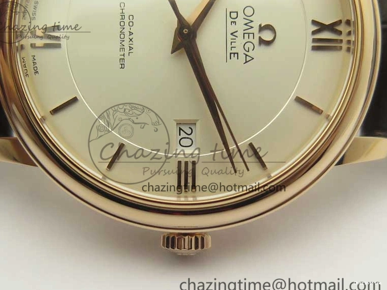 0507 Practical De Ville RG MKF 1:1 Best Edition Silver Dial RG Markers on Brown Leather Strap MIYOTA 9015 V 8049